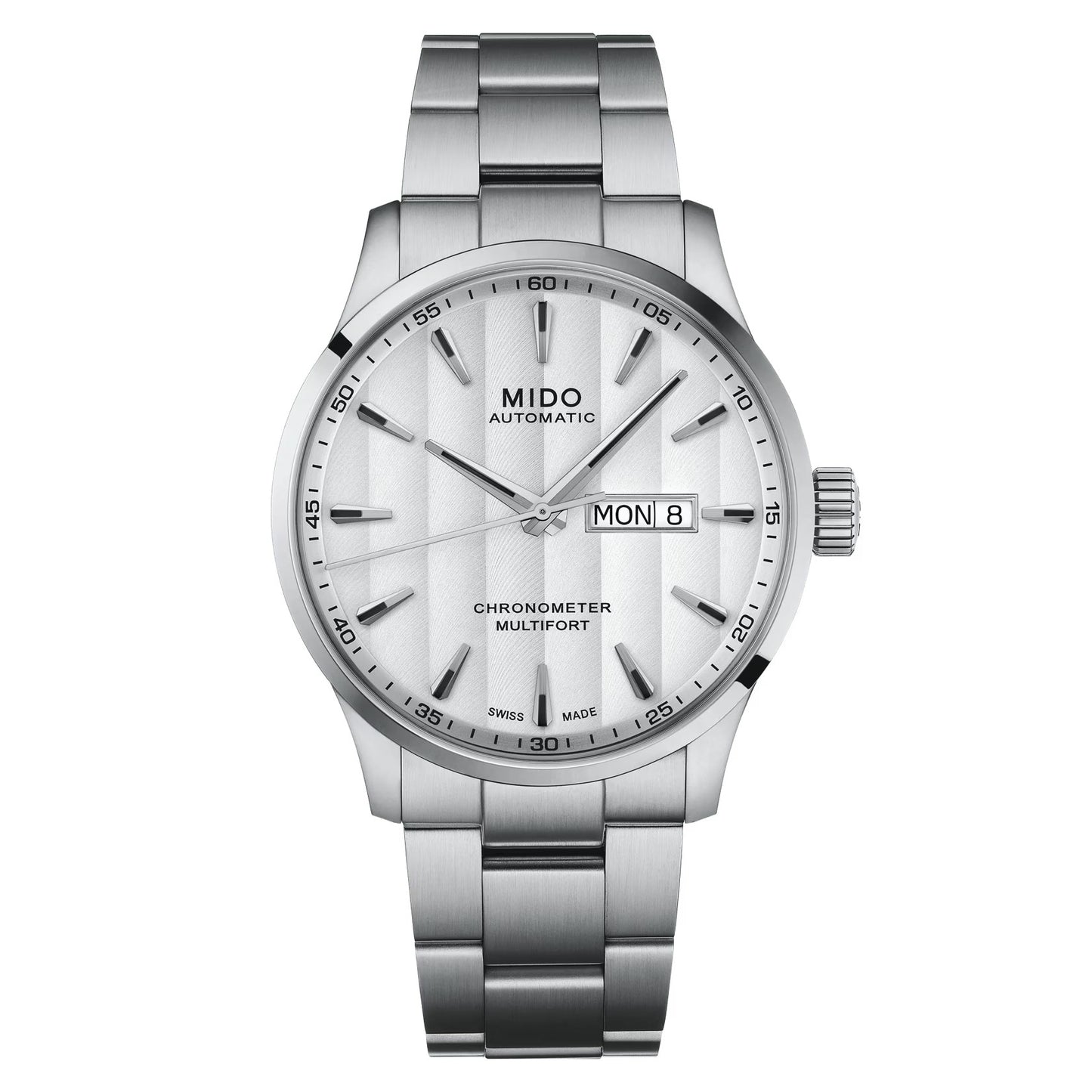 MIDO Multifort Chronometer 1 Silver Dial, Stainless Steel Watch - 40mm