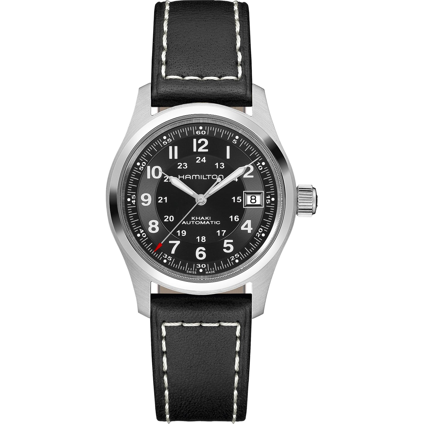 Hamilton Khaki Field Automatic Black Leather H70455733