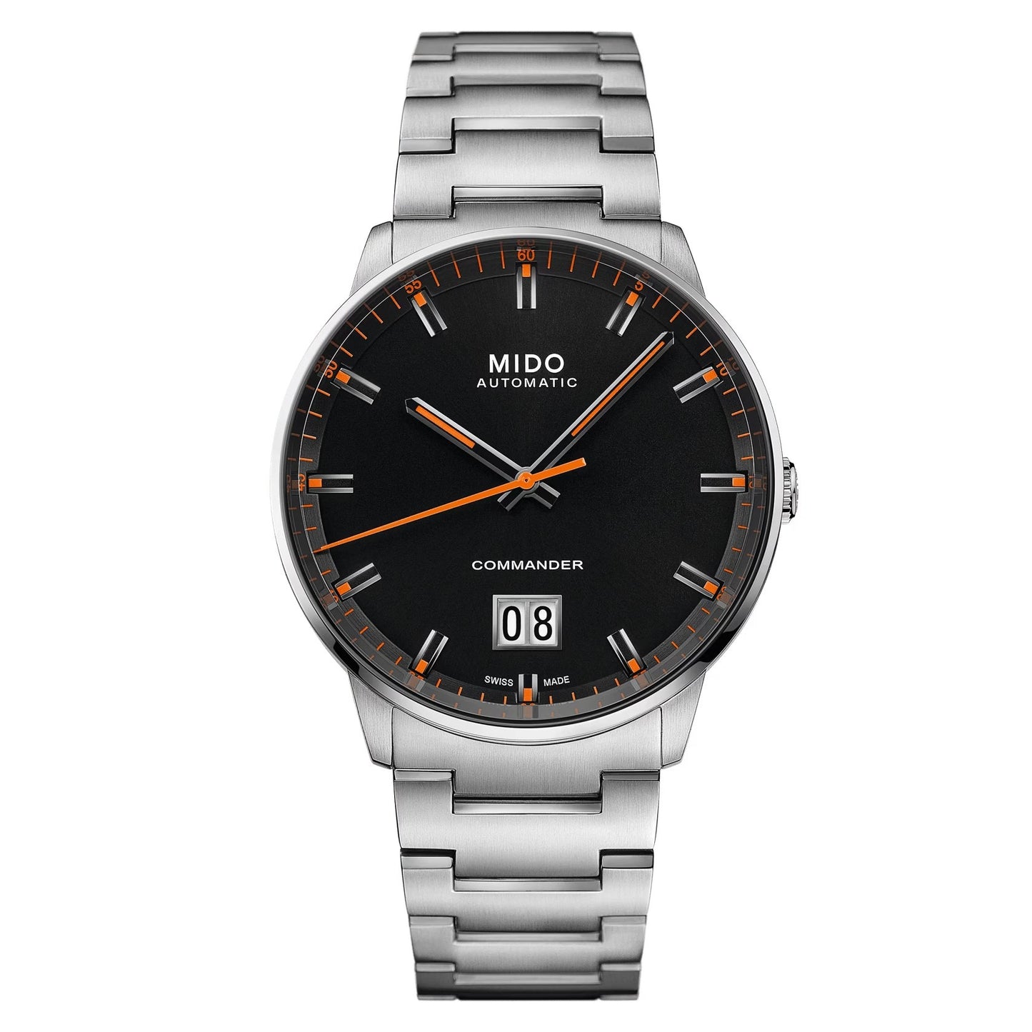 Mido Commander Big Date — Stainless Steel / Black Dial