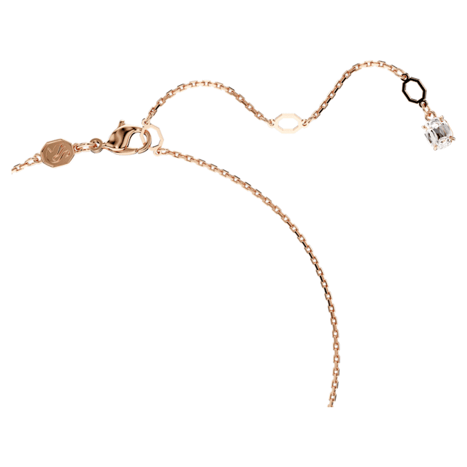 Dragon & Phoenix pendant Dragon’s claw, White, Rose gold-tone plated