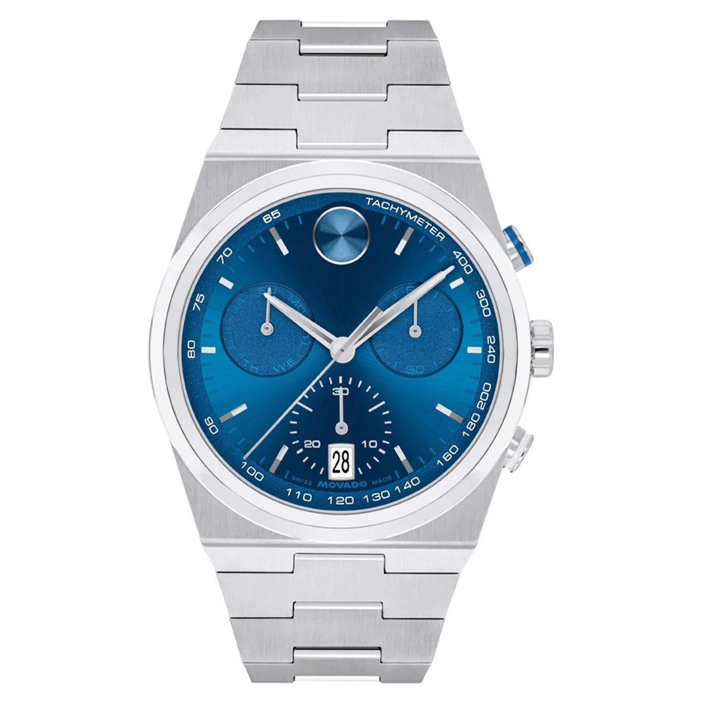 Movado The Bold Quest Chronograph 42Mm Blue Dial 3601199