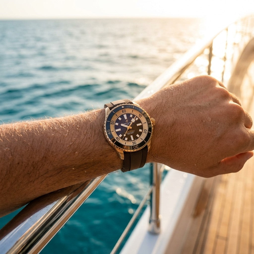 Breitling Superocean Automatic 44 — Brown Dial — lifestyle