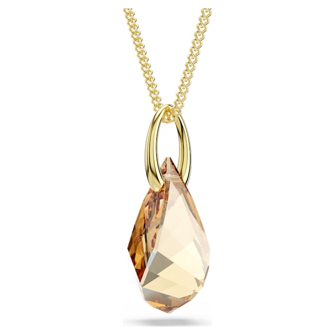 Energic pendant Brown, Gold-tone plated