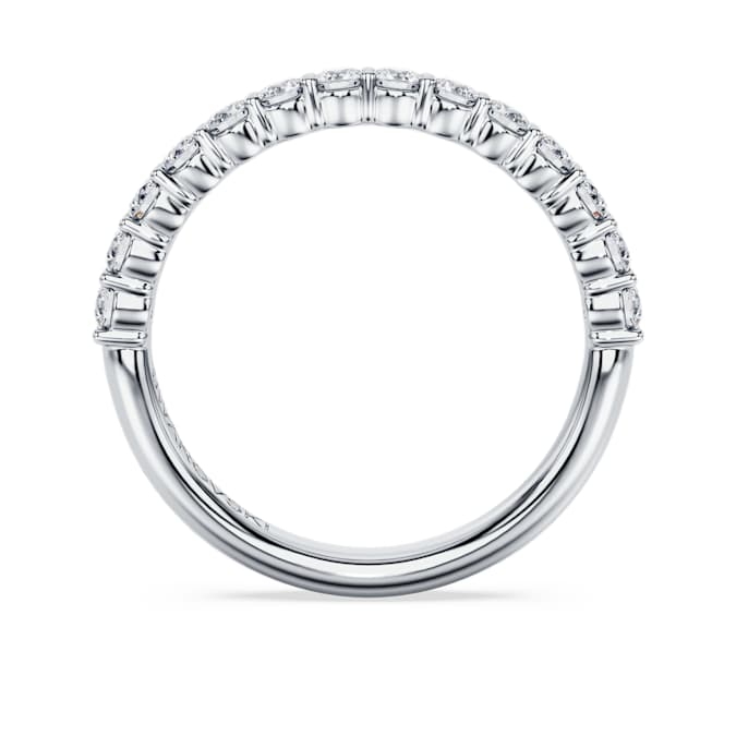 Eternity band ring Lab-grown diamonds 0.5 ct tw, Round shape, 14K white gold