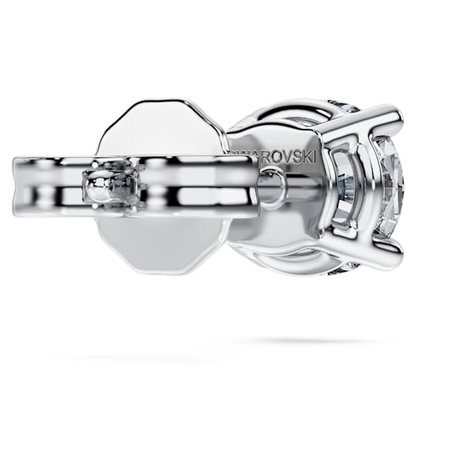 Eternity stud earring Lab-grown diamonds 0.5 ct tw, Single, Round shape, 14K white gold