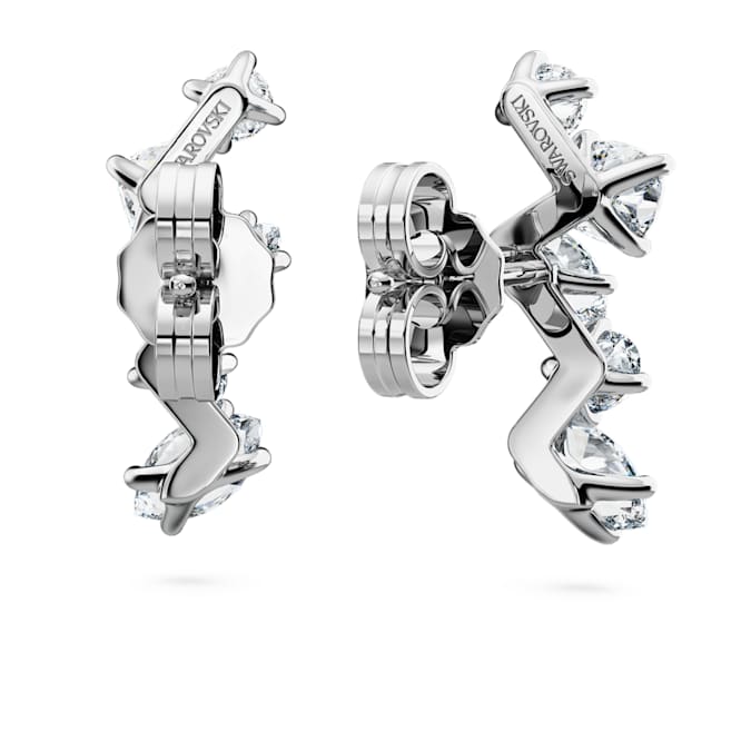 Galaxy ear cuffs Lab-grown diamonds 1.25 ct tw, Mixed shapes, 14K white gold