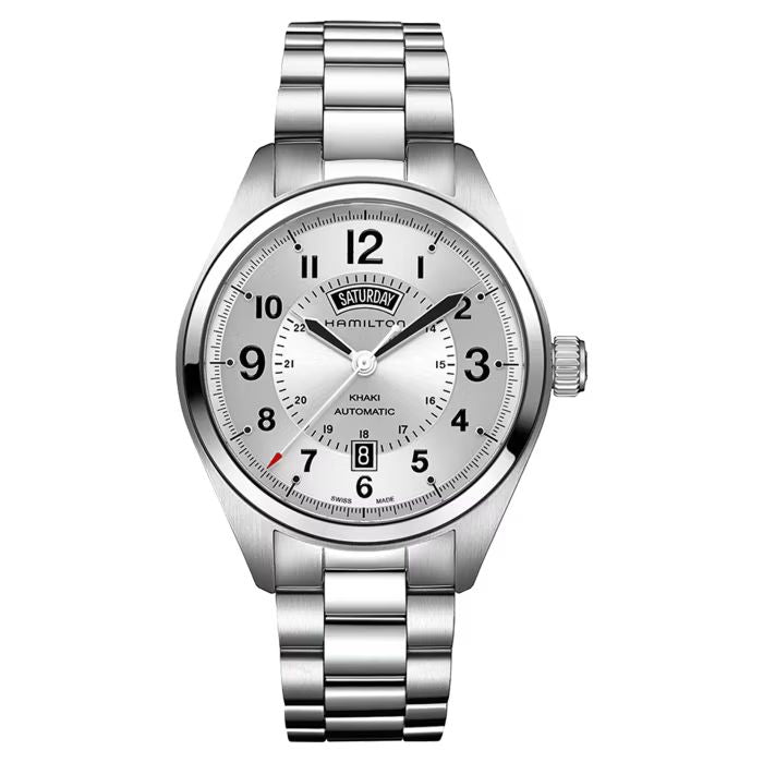 hamilton khaki field day date auto black