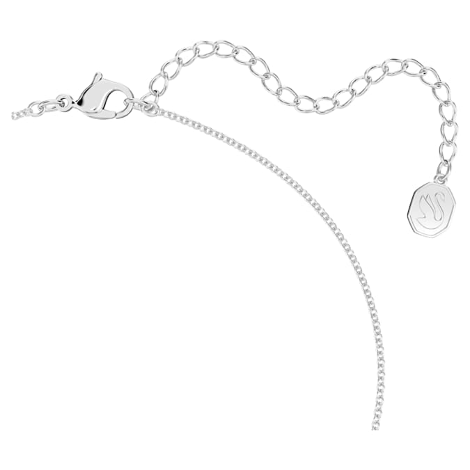 Idyllia Lilia Y necklace Butterfly, Blue, Rhodium plated