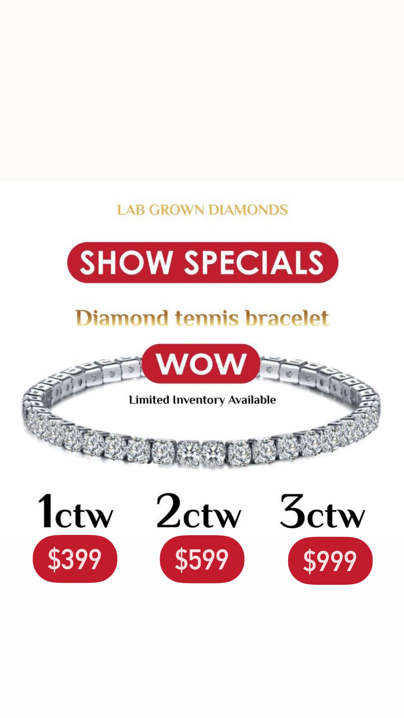 Diamond Tennis Bracelet PROMOTION LG – Monica Jewelers