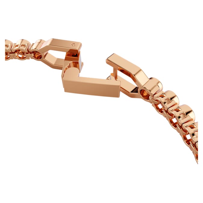Imber Emily bracelet Round cut, Pink, Rose gold-tone plated