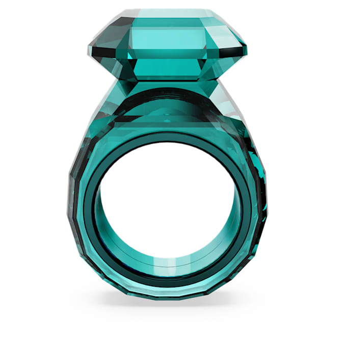 Lucent cocktail ring Octagon cut, Green