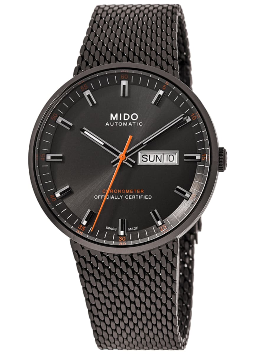 Mido Commander Icone Grey Dial Black PVD Steel