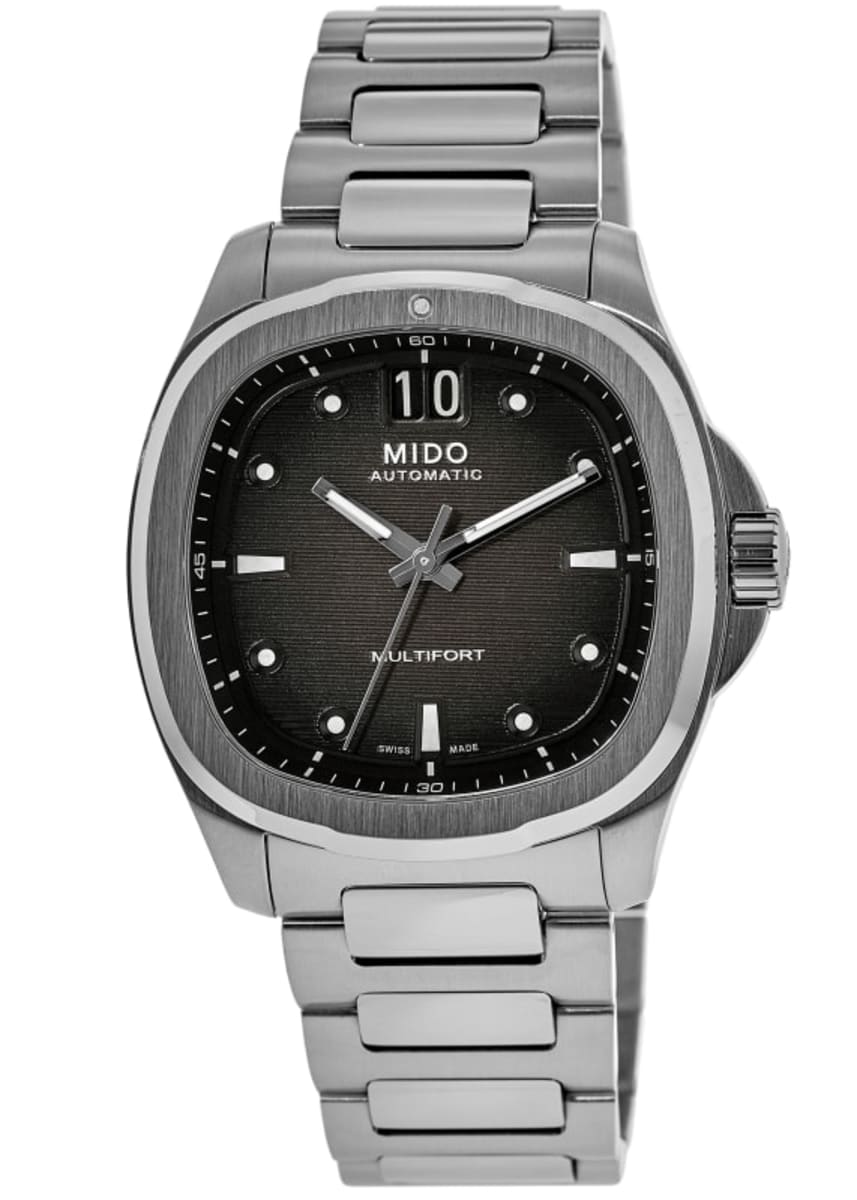 Mido Multifort TV Big Date Grey Dial Steel Bracelet