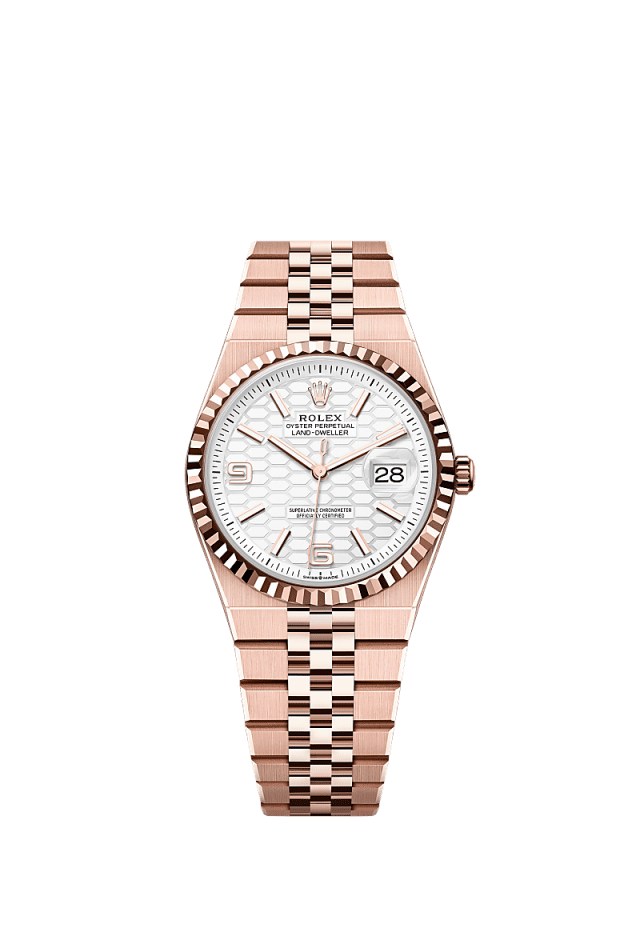 Rolex Datejust 36mm Rose Dial Everose/Steel Oyster Bracelet 127235