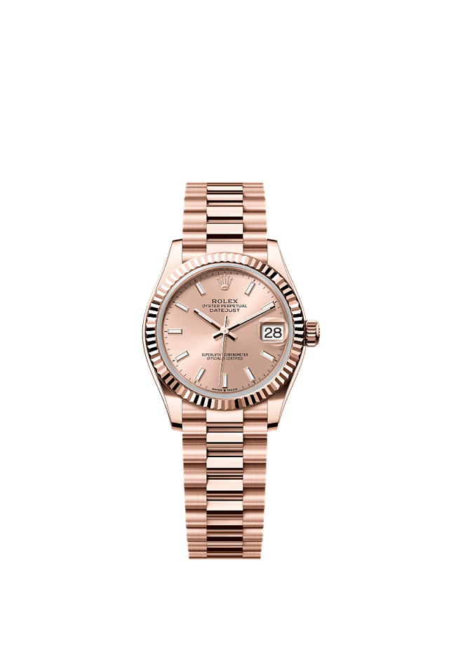 Rolex Datejust 31 Rose Dial Everose Gold 278275