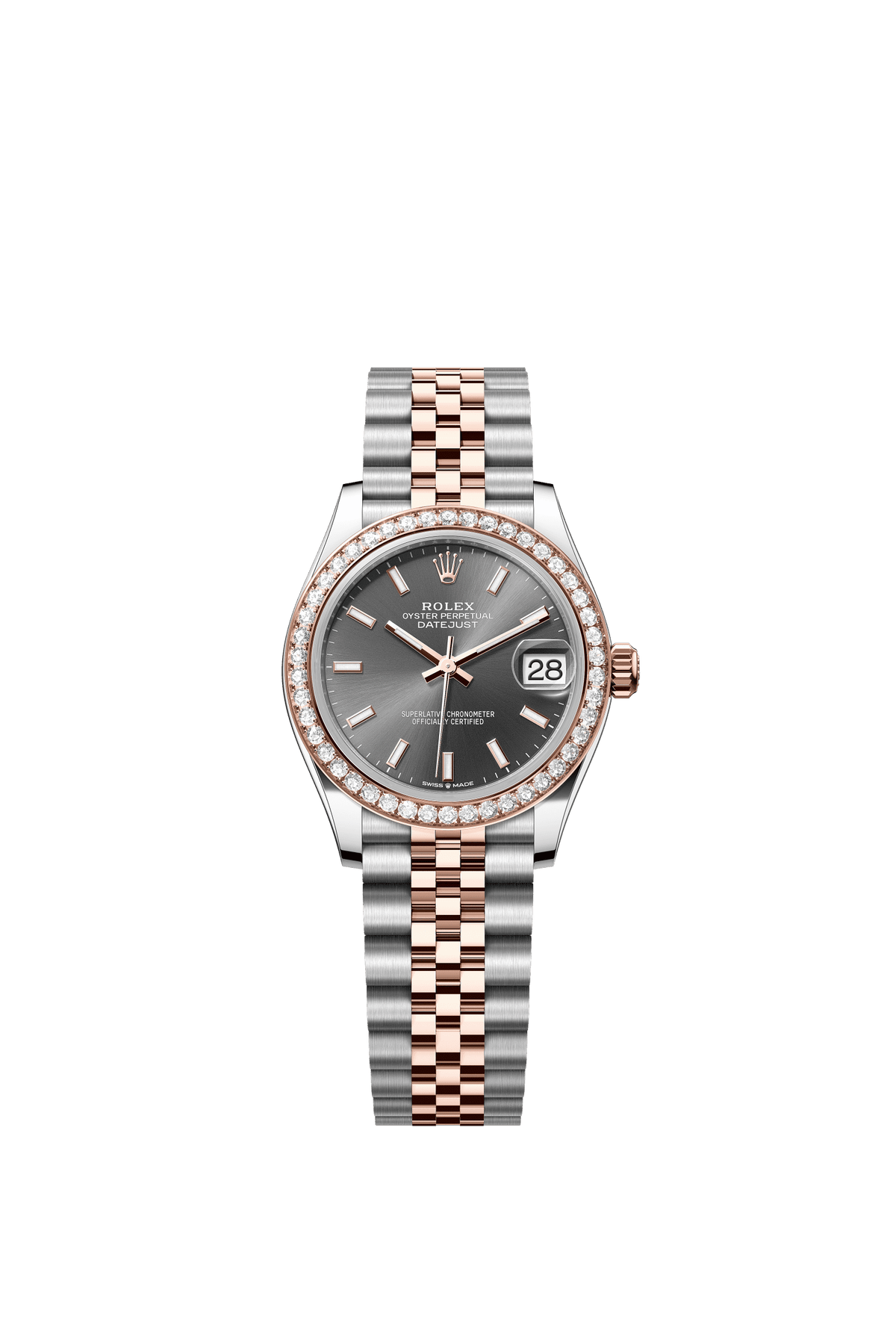 Rolex Datejust 31 Slate Dial Everose/Steel Oyster Bracelet 278381RBR