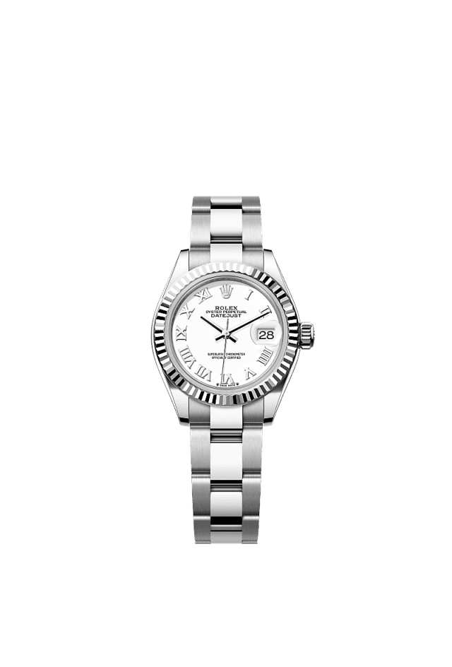 Rolex Datejust 28mm White Dial WG/Steel Oyster Bracelet 279174