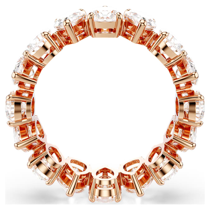 Matrix Vittore ring Pear cut, White, Rose gold-tone finish