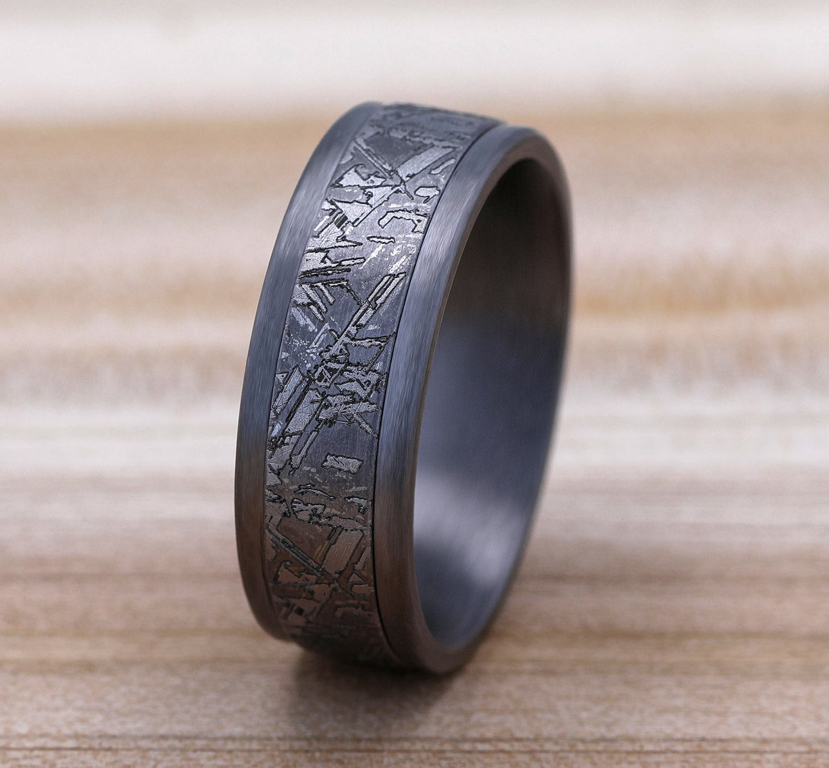 THE MATRIX 8mm Tantalum Grey Benchmark men's wedding band