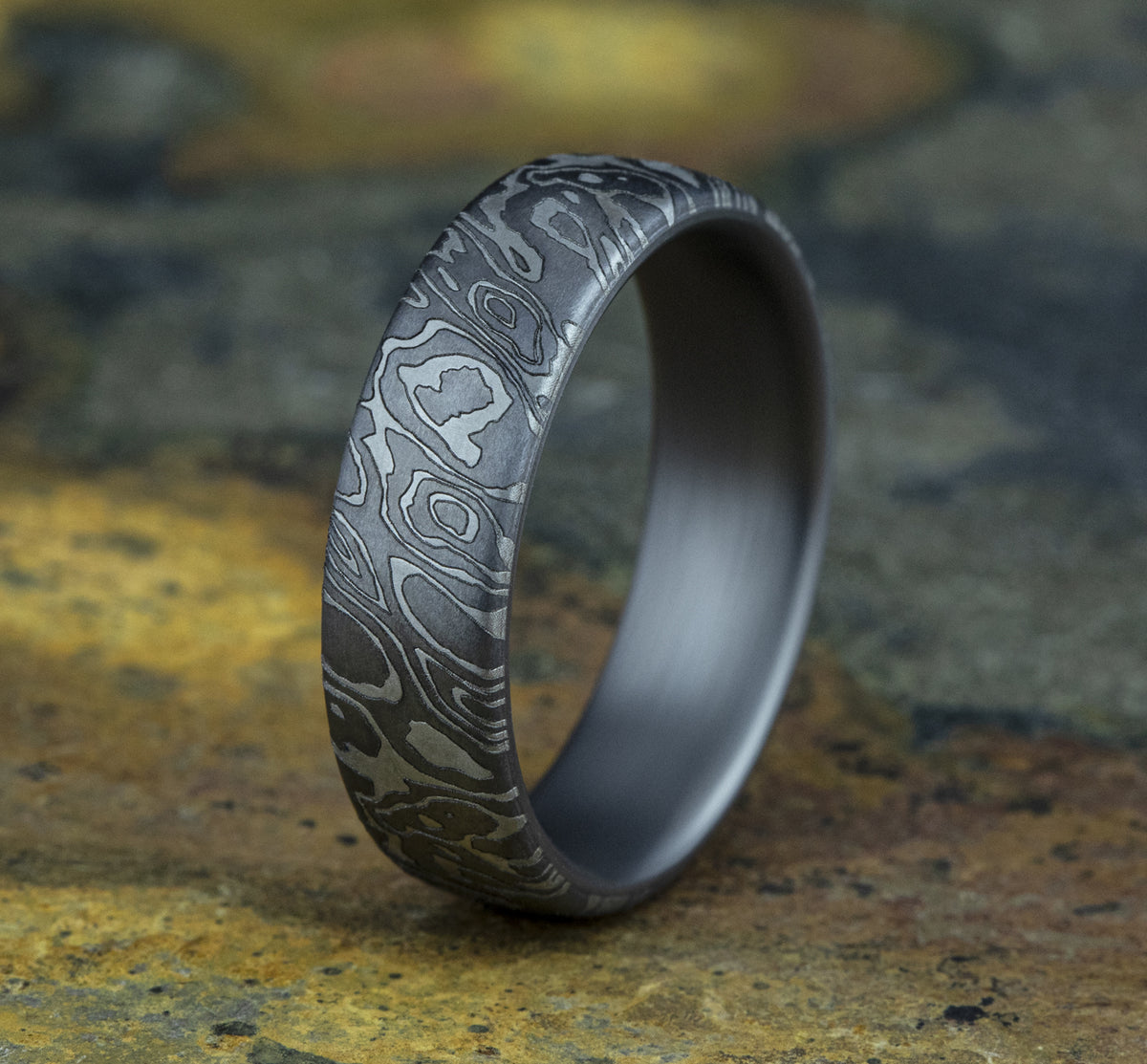 THE WILD 6.5mm Tantalum Grey Benchmark men's wedding band