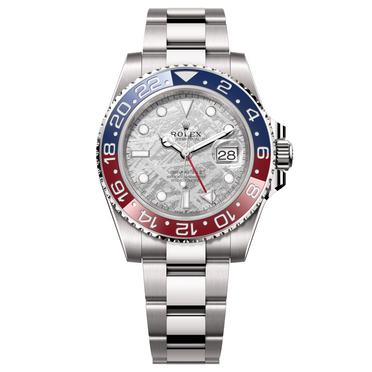 Rolex GMT-Master II 40mm White Dial White Gold Oyster Bracelet 126719BLRO