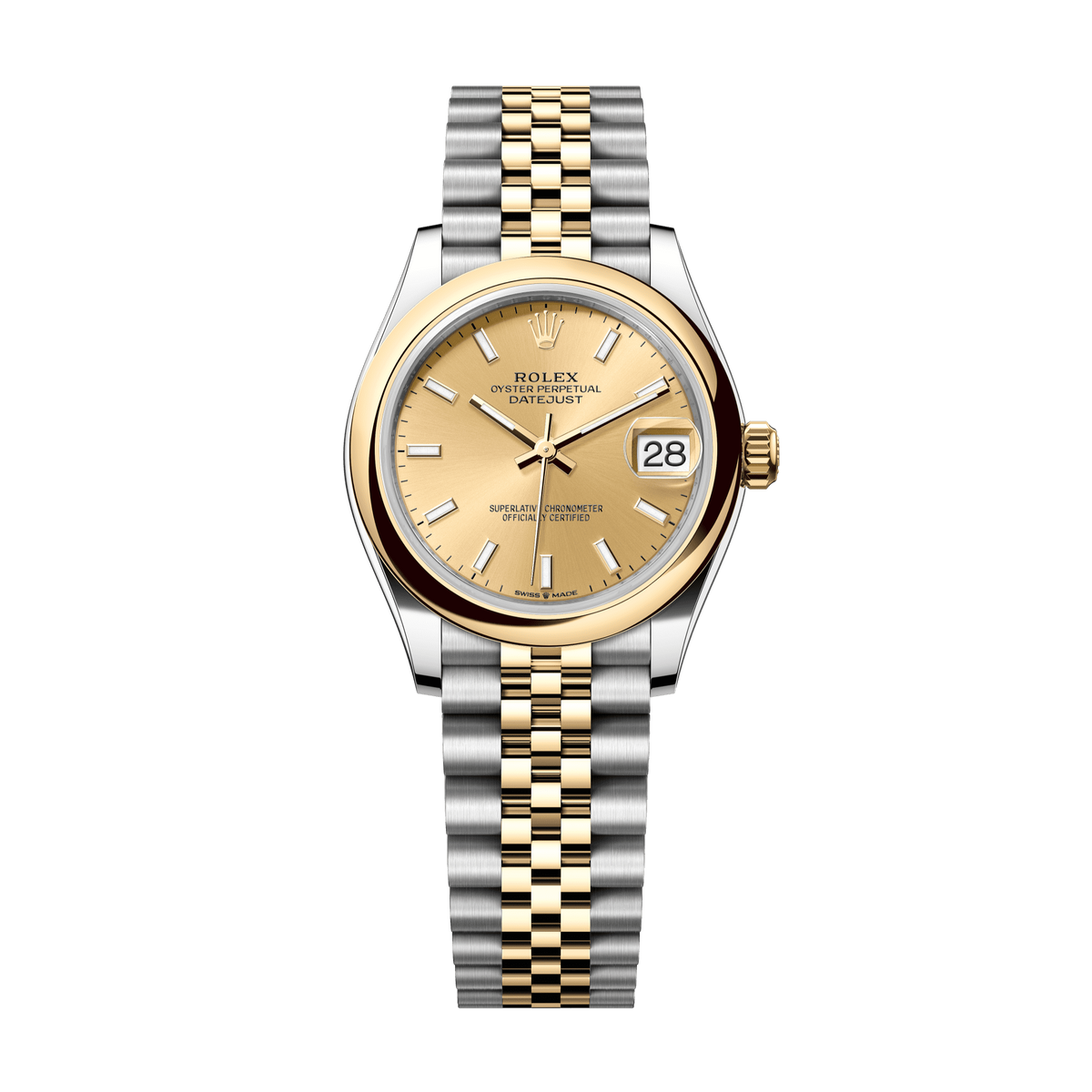 Rolex Datejust 31mm Champagne Dial YG/Steel Jubilee Bracelet 278243