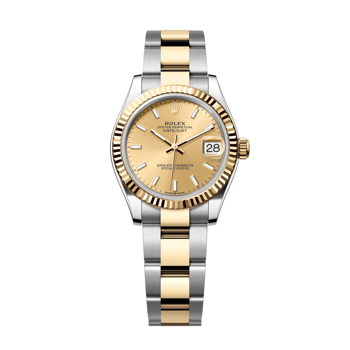 Rolex Datejust 31 Champagne Dial YG/Steel Oyster Bracelet 278273