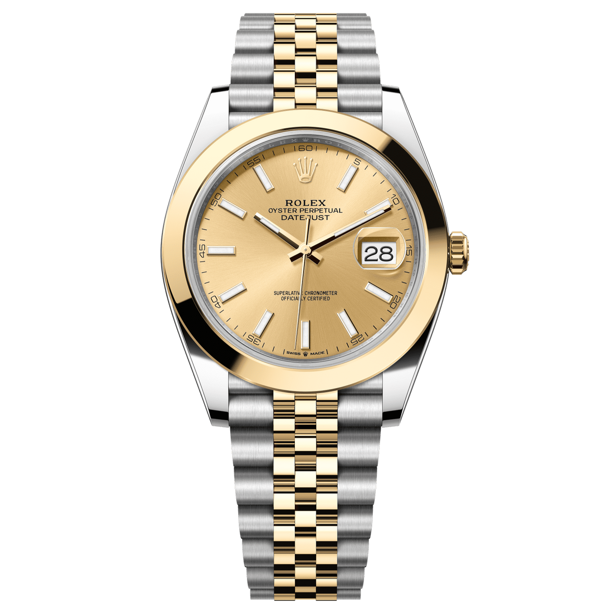 Rolex Datejust 41 Champagne Dial YG/Steel Jubilee Bracelet 126303