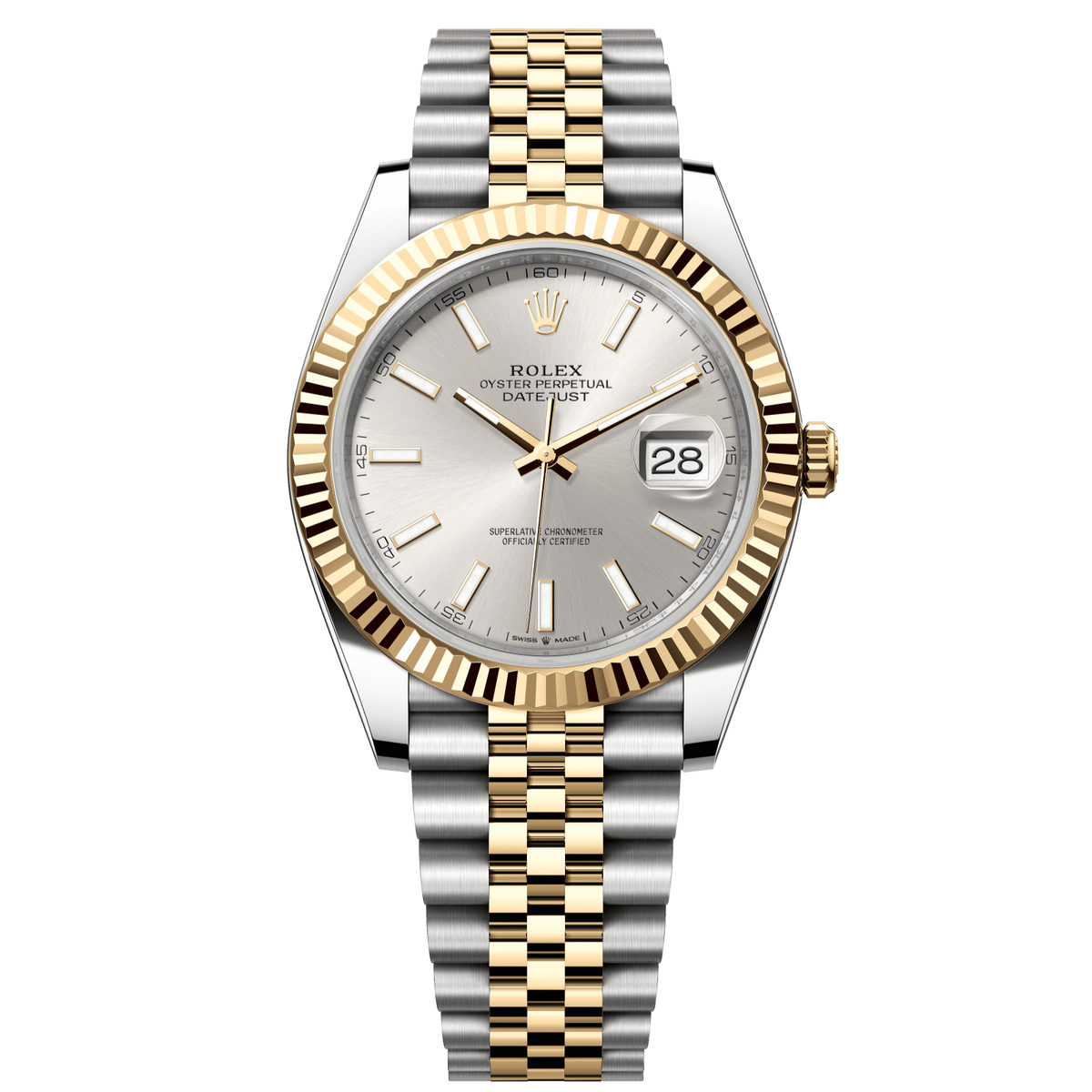 Rolex Datejust 41 Silver Dial YG/Steel Jubilee Bracelet 126333
