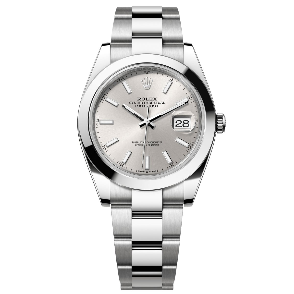Rolex Datejust 41 Silver Dial Stainless Steel Oyster Bracelet 126300