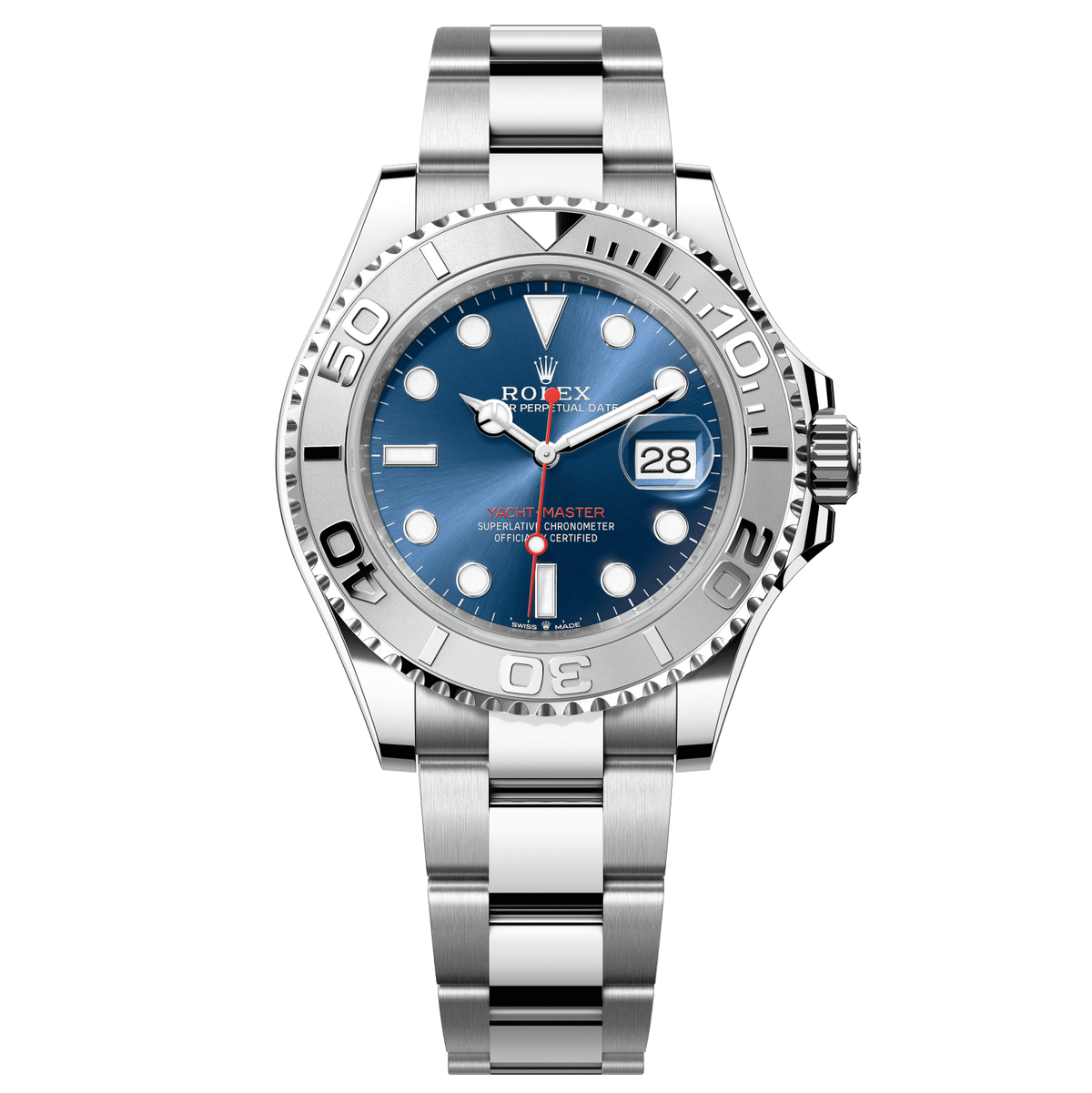 Rolex Yacht-Master 40mm Blue Dial Platinum Oyster Bracelet 126622