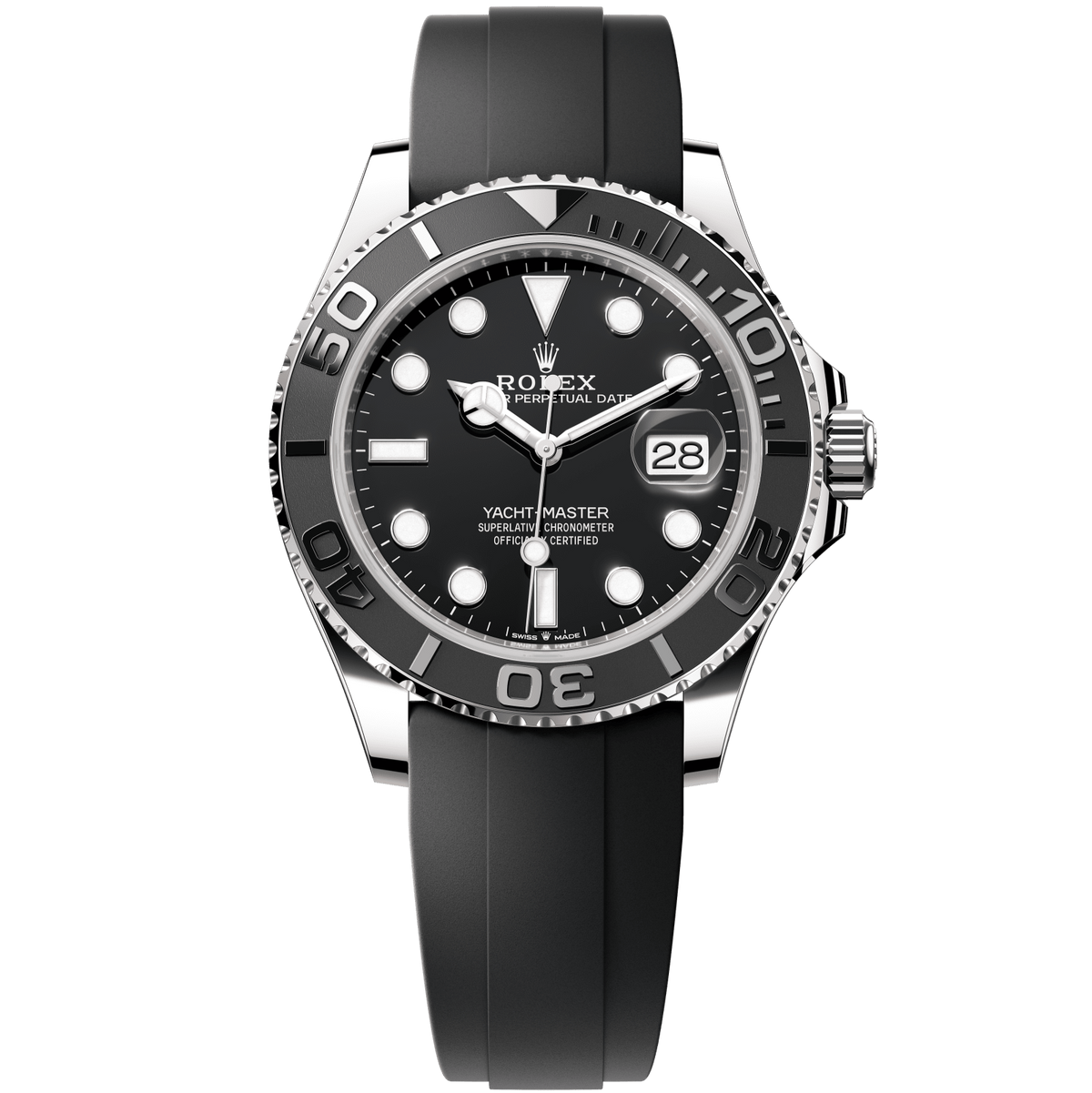 Rolex Yacht-Master 42mm Black Dial White Gold Oyster Bracelet 226659