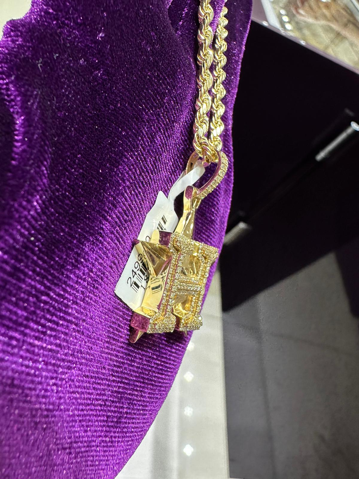 10k Yellow Gold 1 carat Houston Astros Pendant