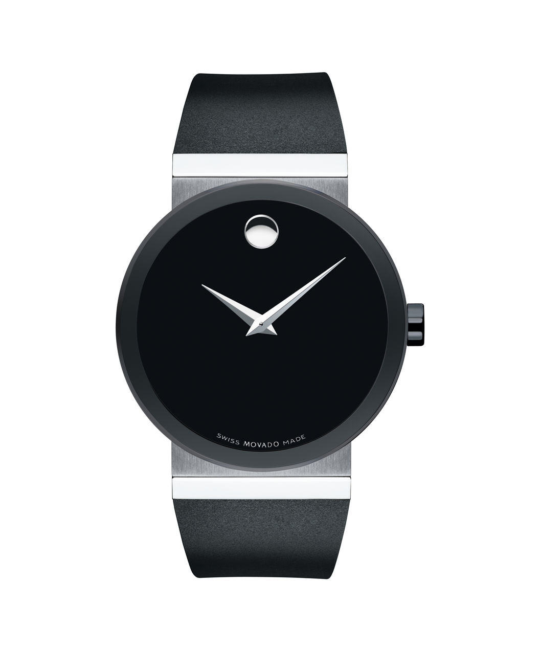 Movado Sapphire Classic on black Rubber strap 42mm 0606780
