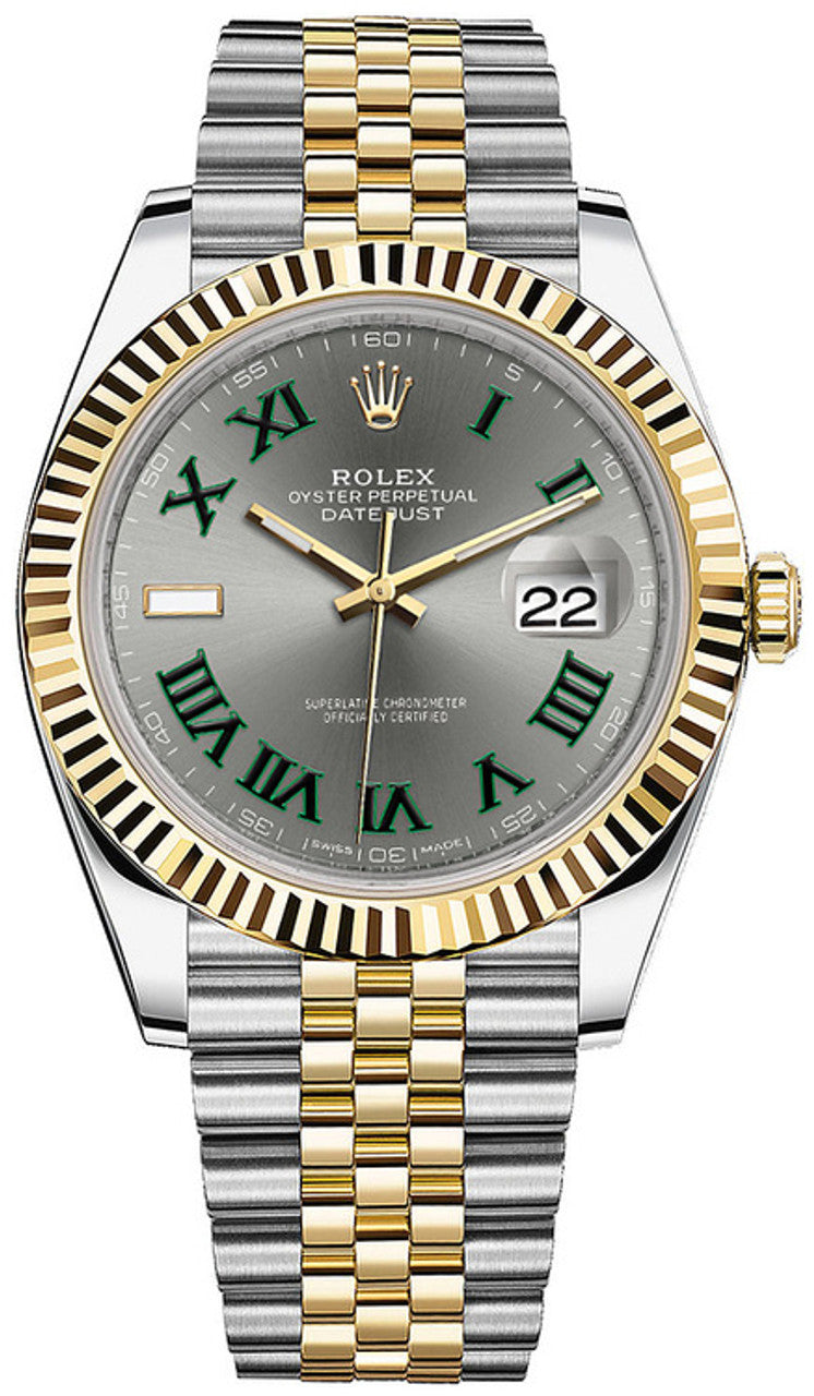 ROLEX 126333 BLACK DIAL WITH DIAMOND YELLOW GOLD STEEL