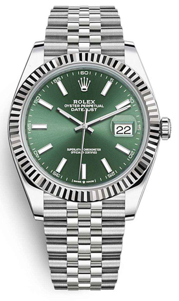 Rolex Datejust 41mm Stainless Steel 126334 GXJ Green