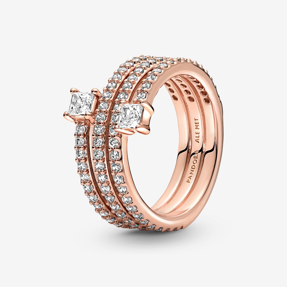 Triple Spiral Ring