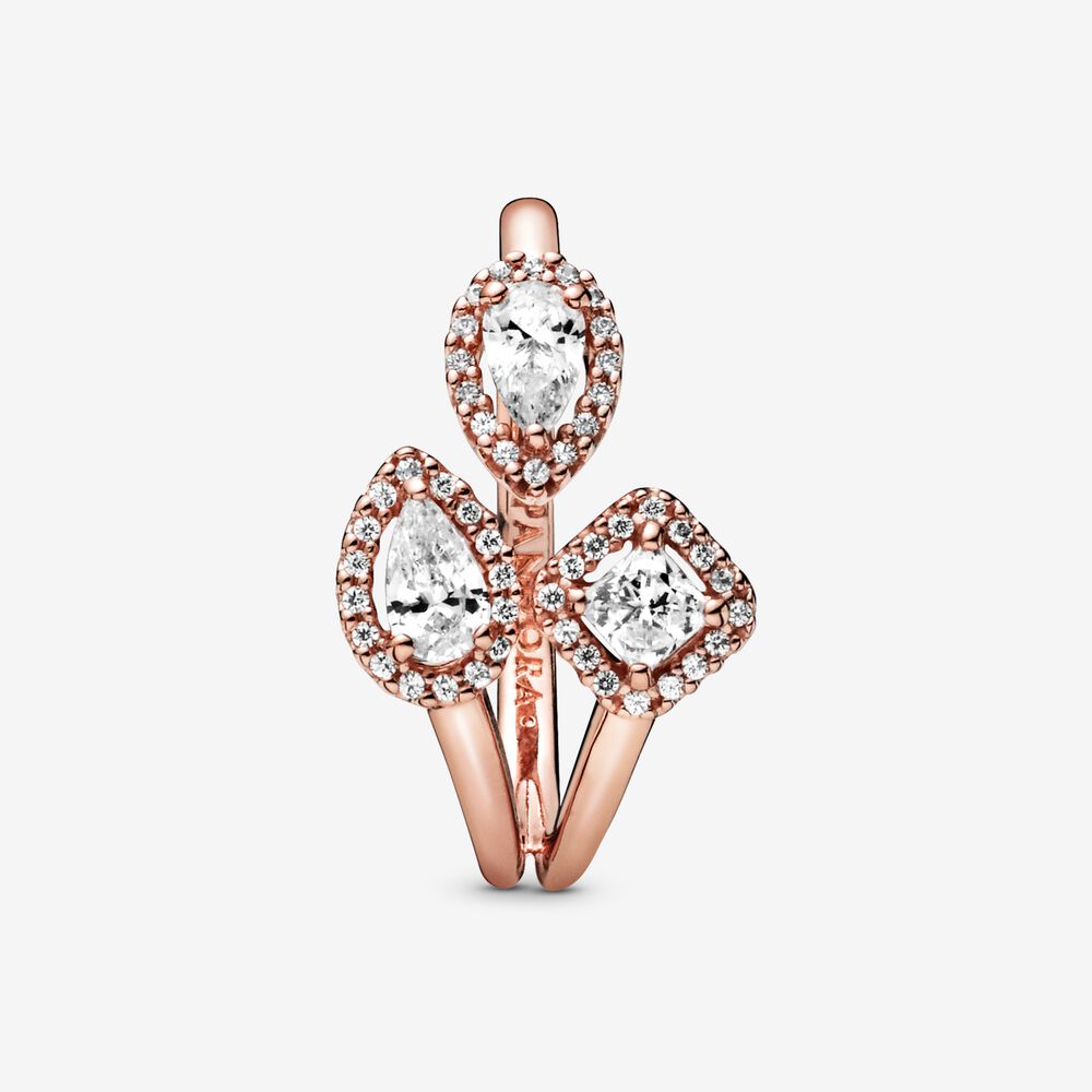 Geometric Shapes Open Ring