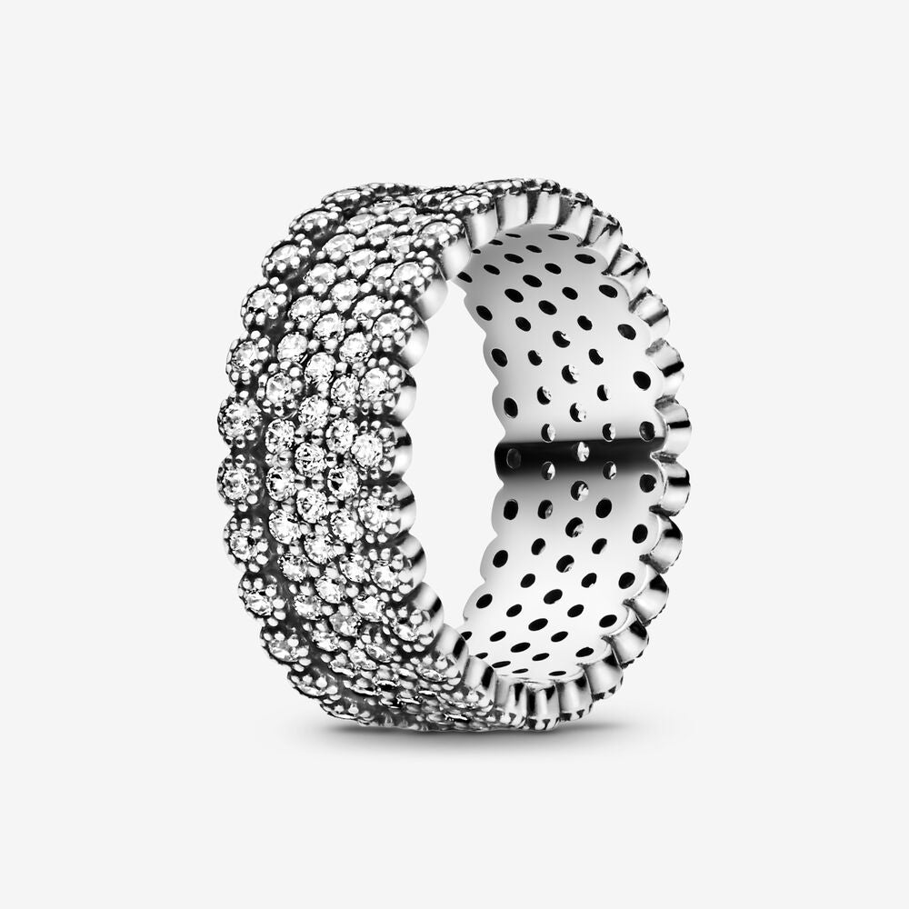 Pandora pave deals band ring