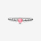 Petal Pink Beaded Ring