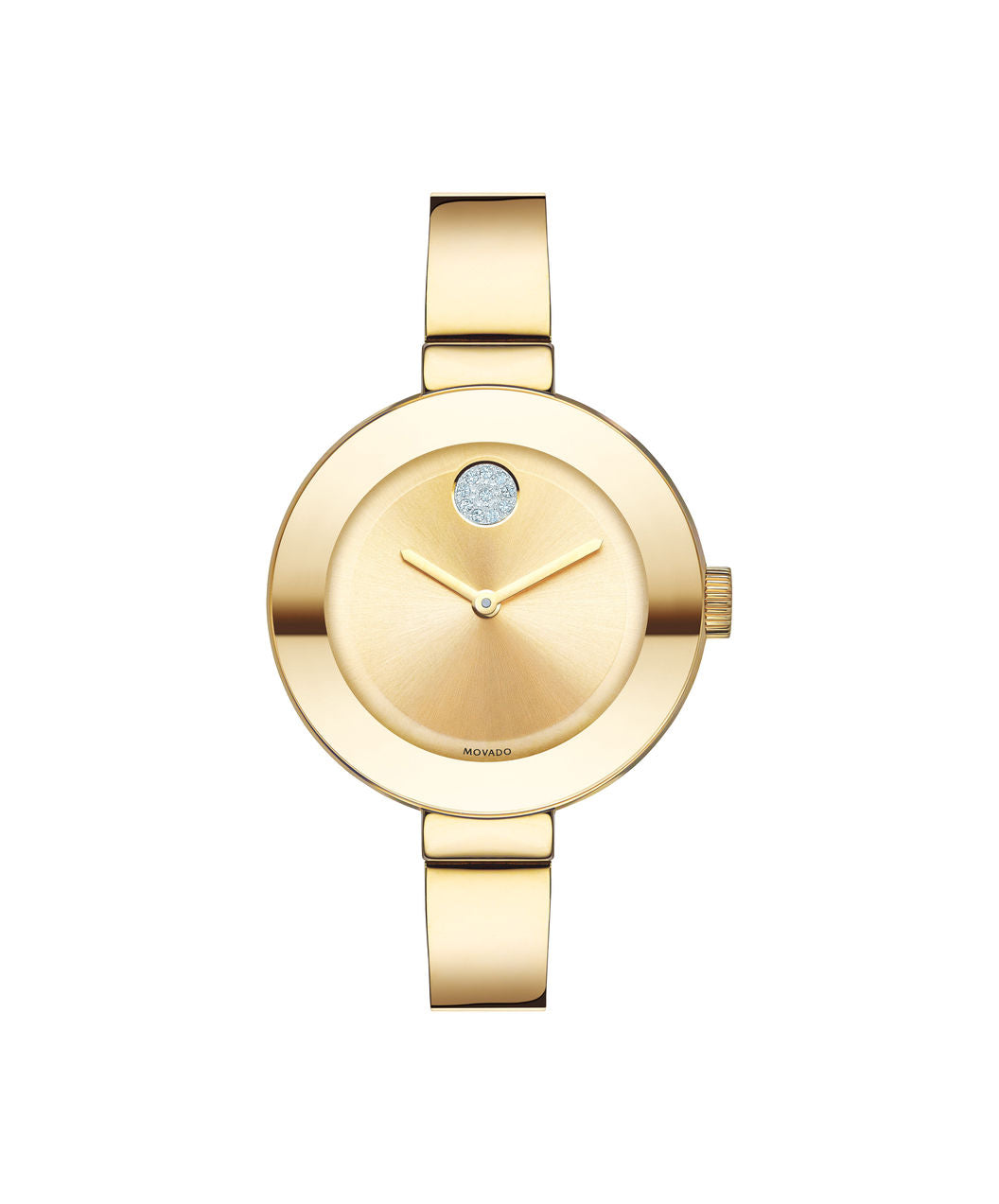Movado Bold Ladies Stainless steel Gold tone bangle 35mm 3600201