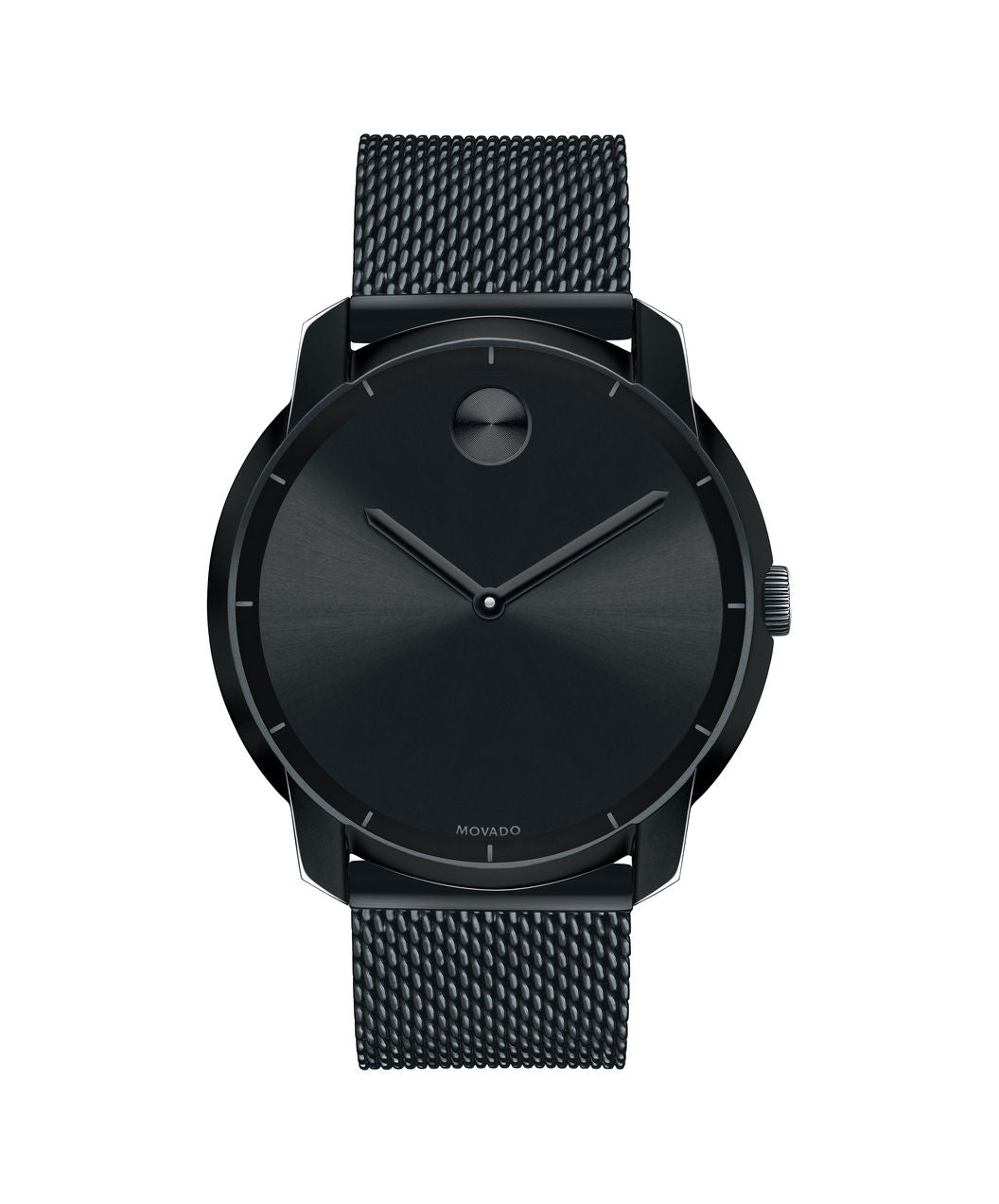 Movado Bold Stainless Steel Black Mesh Band 44mm 3600261