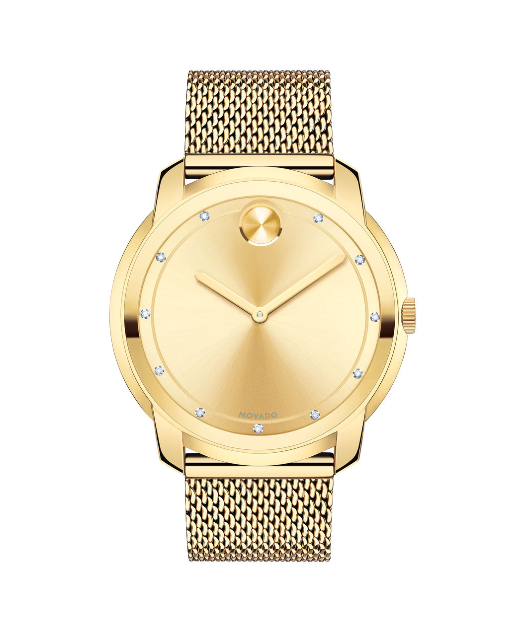 Movado bold watch gold with diamonds Clearance
