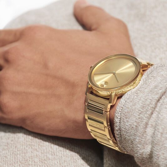 Movado Bold Evolution 40mm Light Gold Ion Plated Stainless Steel 3600508