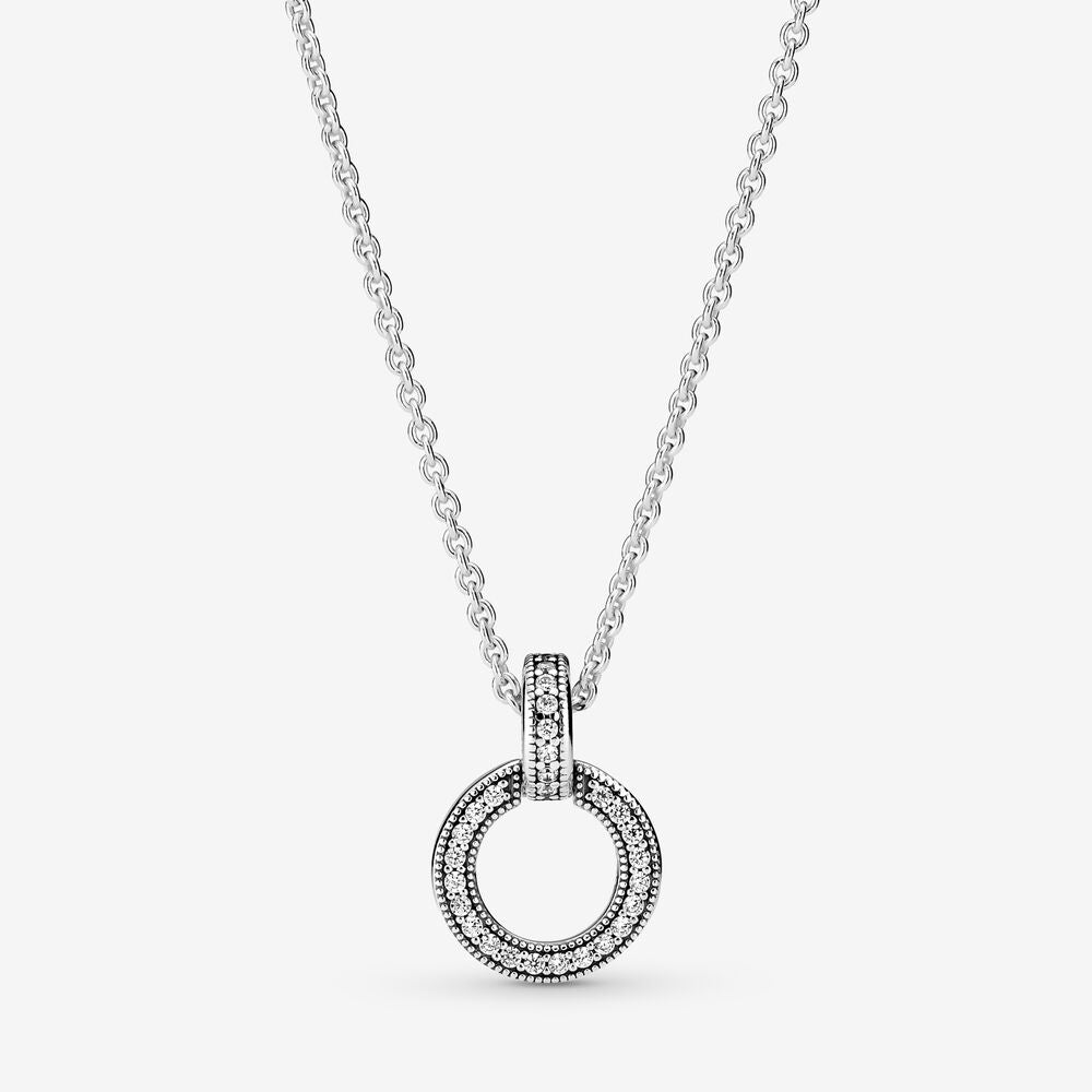 Double Circle Pendant & Necklace