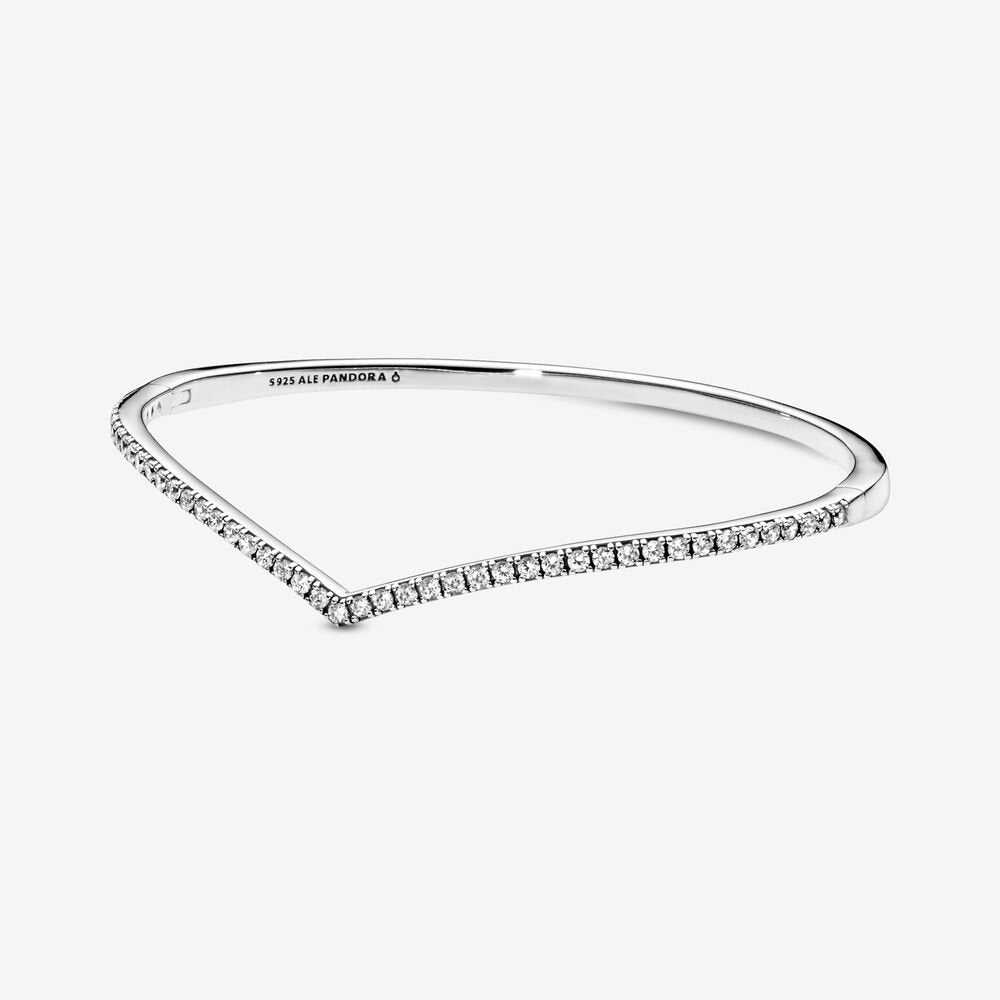 Sparkling Wishbone Bangle