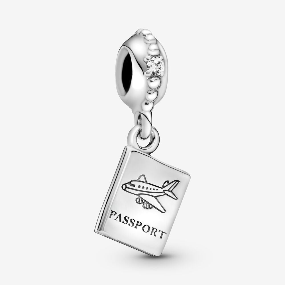 Passport Travel Dangle Charm