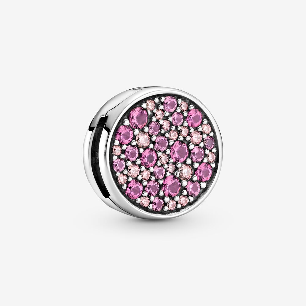 Pandora popular Round Pavé Clip Charm