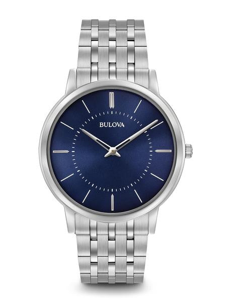 Bulova Classic Stainless steel Blue Dial 96a188 Monica Jewelers Bulova Classic Stainless steel Blue Dial 96a188 Monica Jewelers