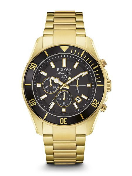 Bulova Mans Gold tone Marine Star 98b250